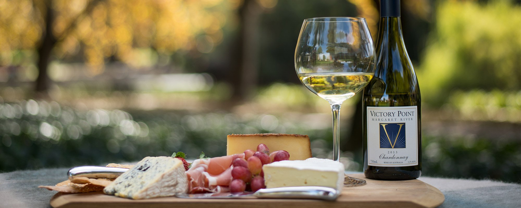 Chardonnay Cheese and Grape Board